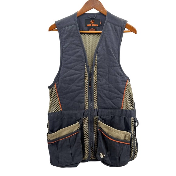 GAME WINNER Vintage Hunting Outdoor Fishing Vest-Mesh-Pockets-Men Small/Medium - Picture 1 of 8